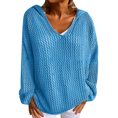 VELA Hollow-Knit Sun Cover Sweater