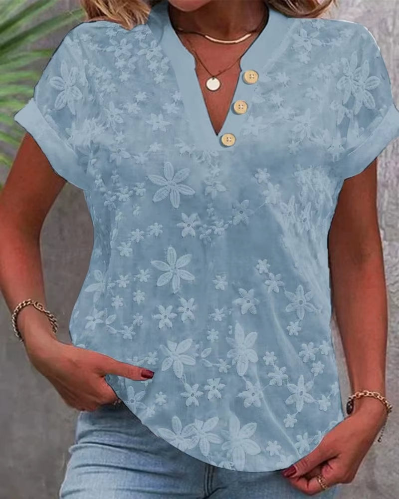 The Lace Bloom Cropped Blouse
