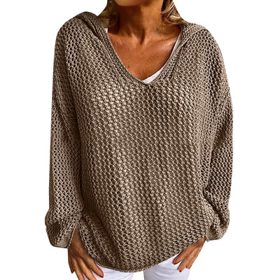 VELA Hollow-Knit Sun Cover Sweater