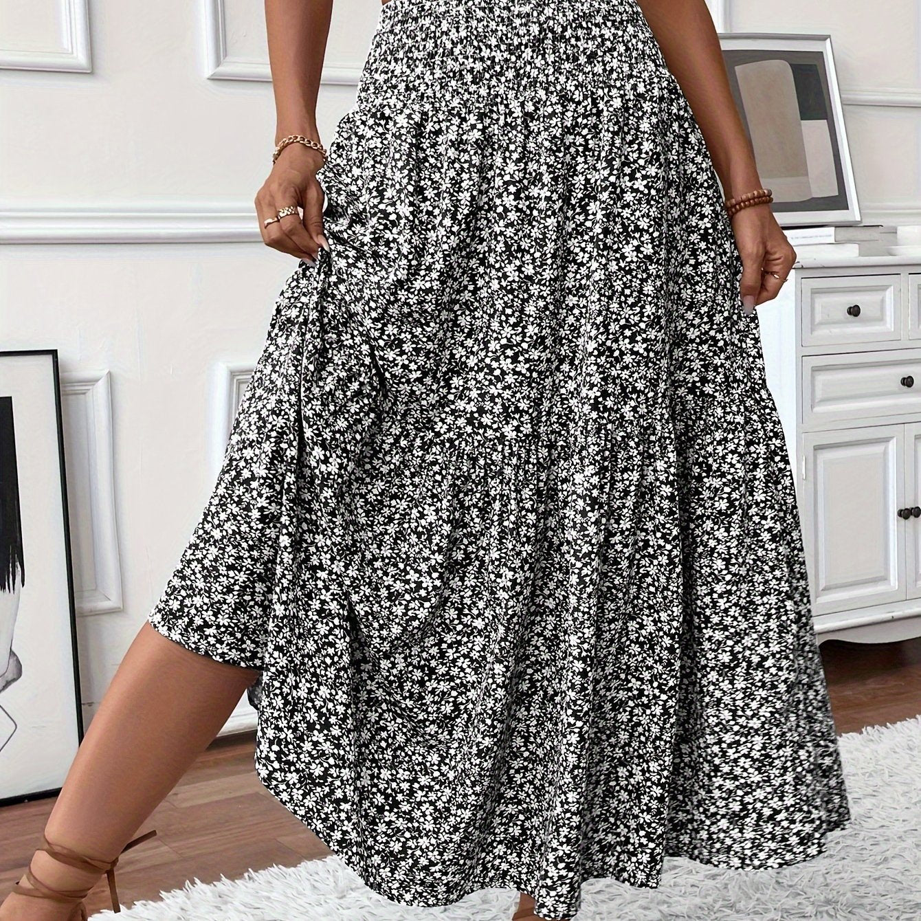 Aline Ditsy Floral Skirt