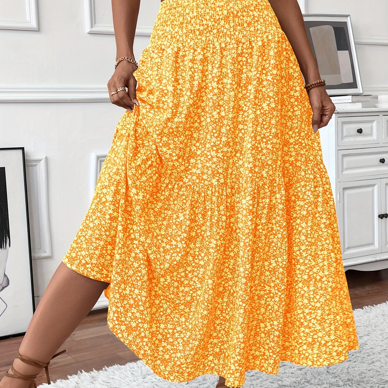 Aline Ditsy Floral Skirt