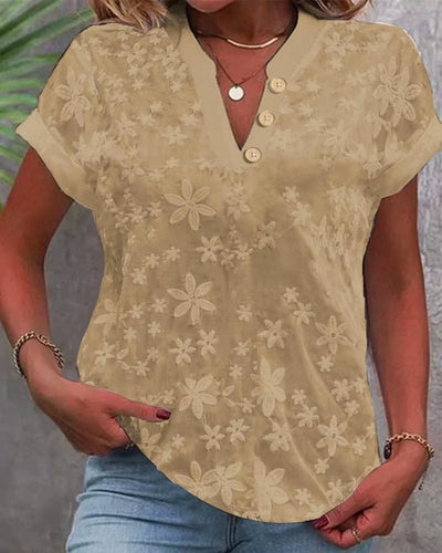 The Lace Bloom Cropped Blouse