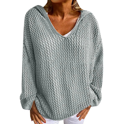 VELA Hollow-Knit Sun Cover Sweater