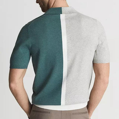 DiMateo Contrast Cotton Polo Shirt