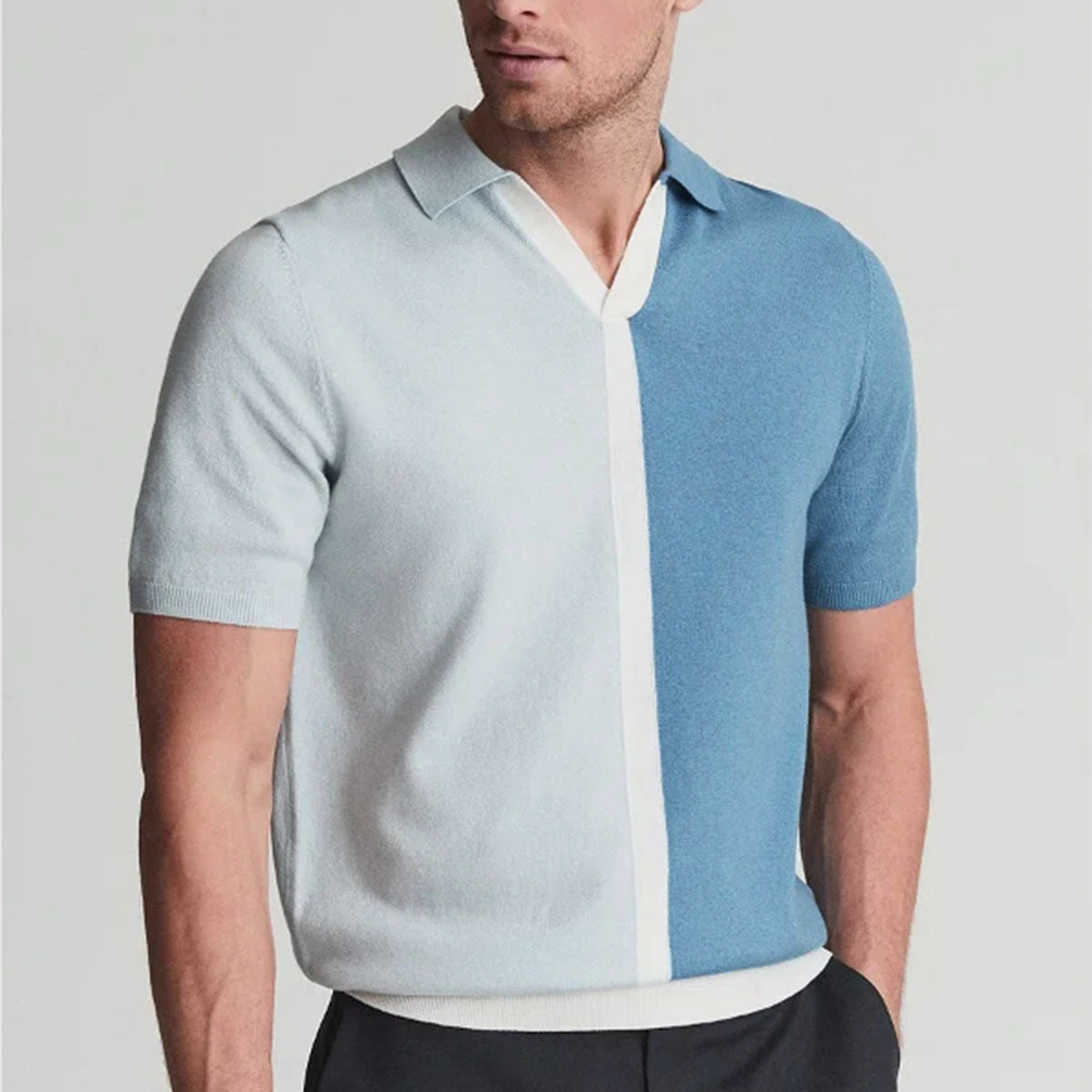 DiMateo Contrast Cotton Polo Shirt