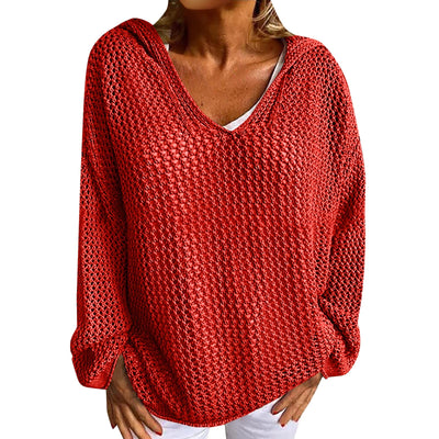 VELA Hollow-Knit Sun Cover Sweater